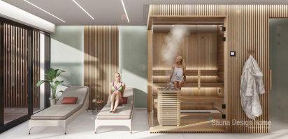 Privater Sauna-Wellness Bereich 